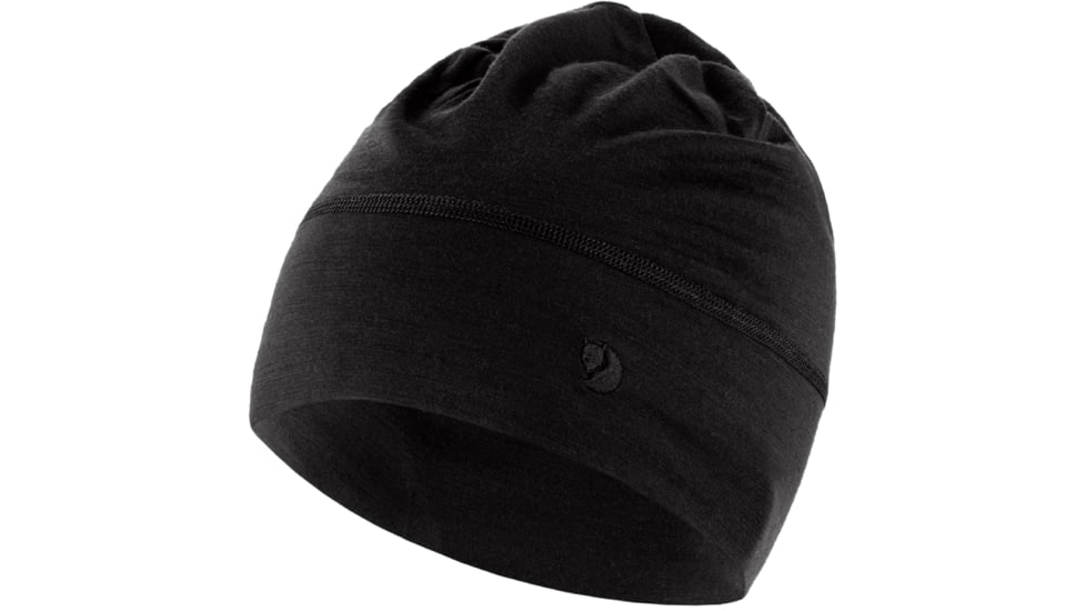 Fjallraven Abisko Lite Wool Beanie, Black, One Size, F87080-550-OneSize