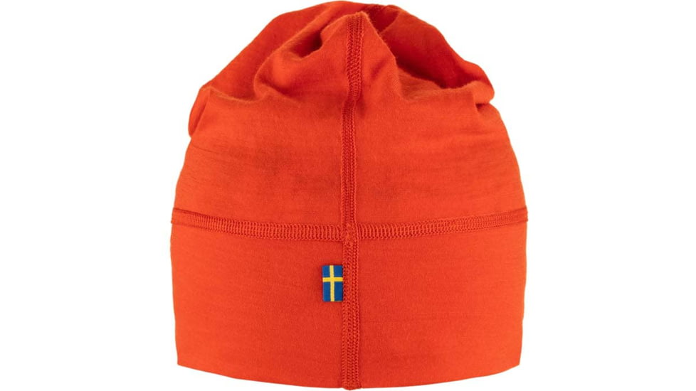 Fjallraven Abisko Lite Wool Beanie, Flame Orange, One Size, F87080-214-OneSize