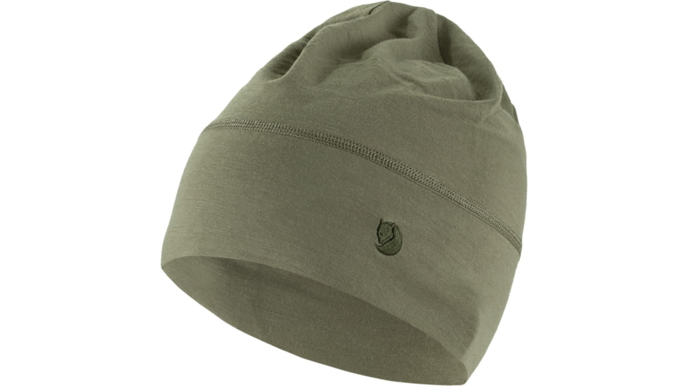 Fjallraven Abisko Lite Wool Beanie, Light Olive, One Size, F87080-622-OneSize