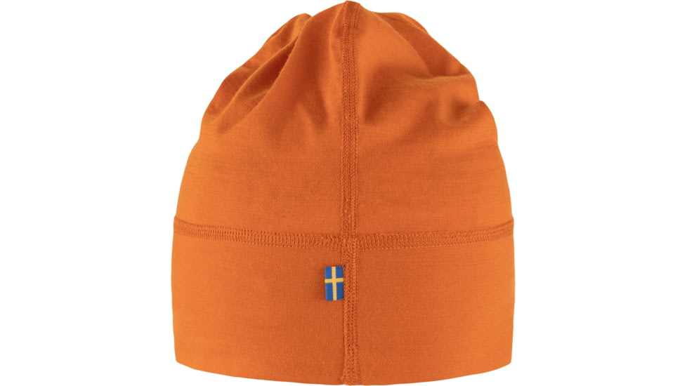 Fjallraven Abisko Lite Wool Beanie, Sunset Orange, One Size, F87080-207-OneSize