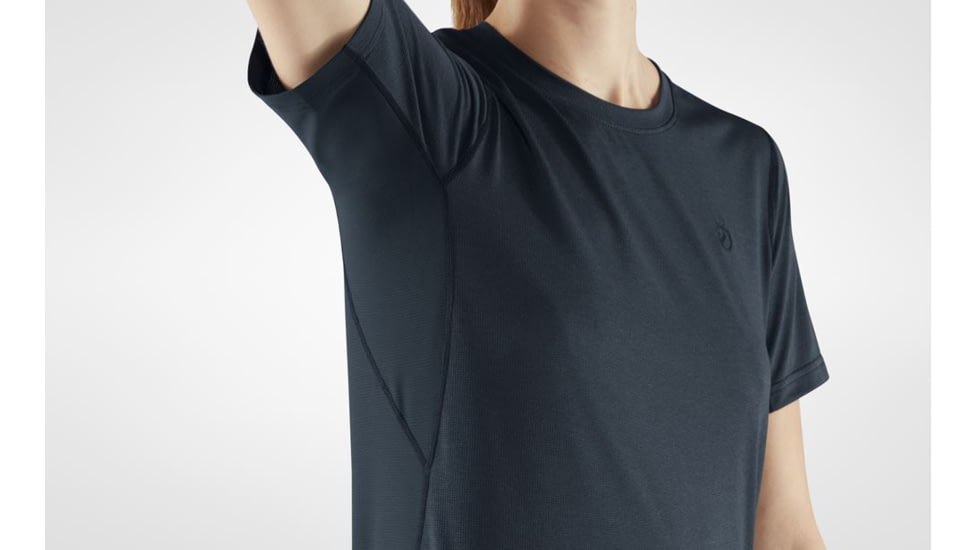 Fjallraven Abisko Mesh Short Sleeve T-Shirt - Womens, Dark Navy, Medium, F84107-555-M