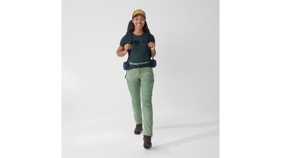 Fjallraven Abisko Midsummer Trousers - Womens, Jade Green/Patina Green, 46, F89827-613-614-46