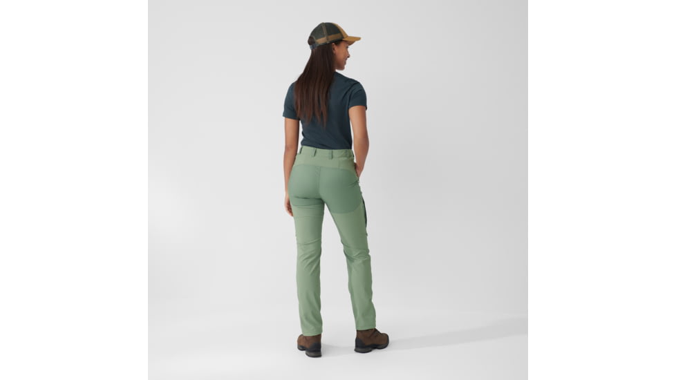 Fjallraven Abisko Midsummer Trousers - Womens, Jade Green/Patina Green, 46, F89827-613-614-46
