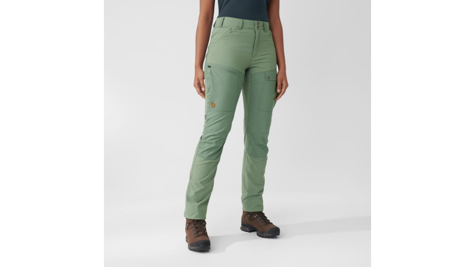 Fjallraven Abisko Midsummer Trousers - Womens, Jade Green/Patina Green, 46, F89827-613-614-46