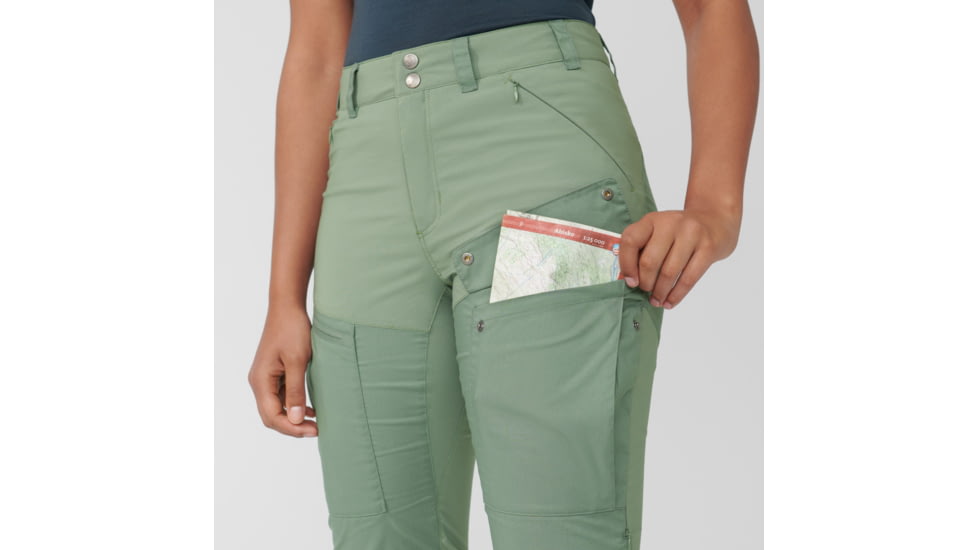 Fjallraven Abisko Midsummer Trousers - Womens, Jade Green/Patina Green, 46, F89827-613-614-46