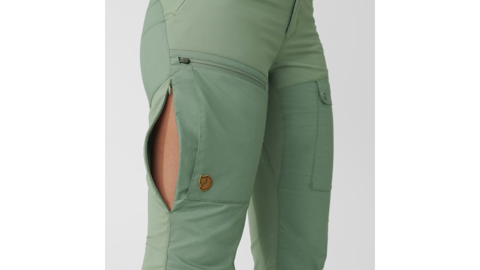 Fjallraven Abisko Midsummer Trousers - Womens, Jade Green/Patina Green, 46, F89827-613-614-46