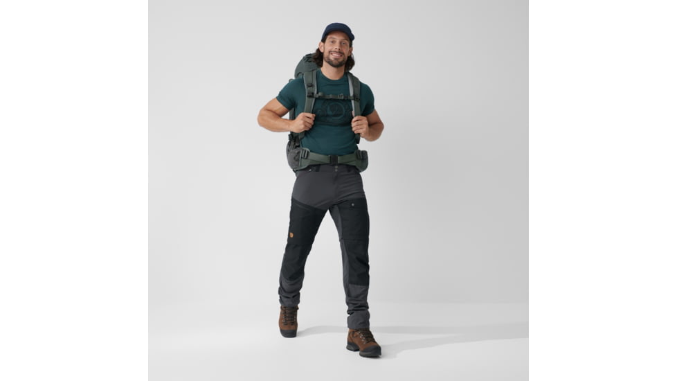 Fjallraven Abisko Midsummer Zip Off Trousers - Mens, Dark Grey/Black, 52, F81154-030-550-52