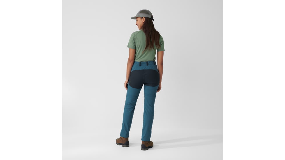 Fjallraven Abisko Midsummer Zip Off Trousers - Womens, Indigo Blue/Dark Navy, 48/R, F14200152-534-555-48/R