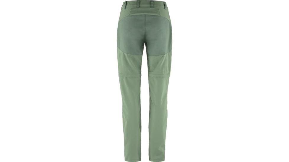 Fjallraven Abisko Midsummer Zip Off Trousers - Womens, Jade Green/Patina Green, 36/Small, F14200152-613-614-36/S