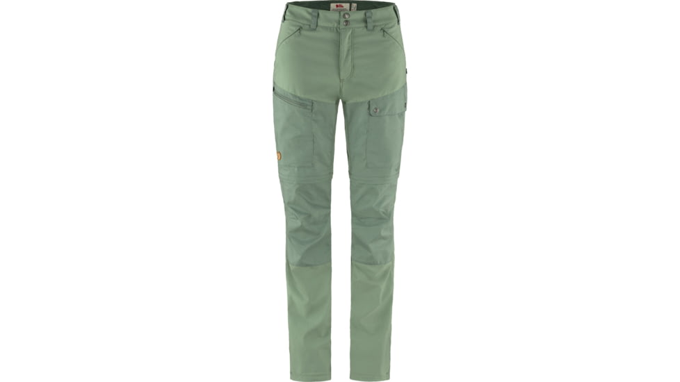 Fjallraven Abisko Midsummer Zip Off Trousers - Womens, Jade Green/Patina Green, 36/Small, F14200152-613-614-36/S