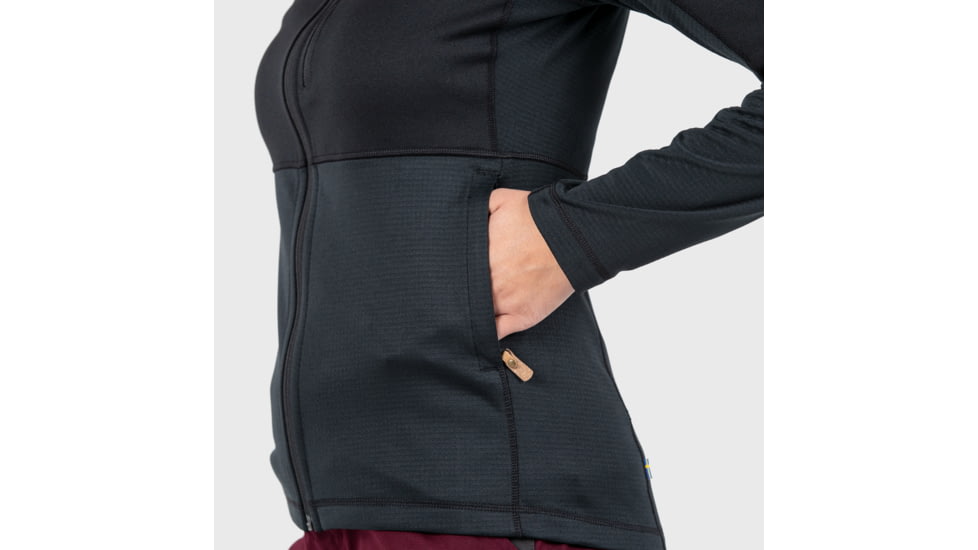 Fjallraven Abisko Trail Fleece - Womens, Black, S, F89589-550-S