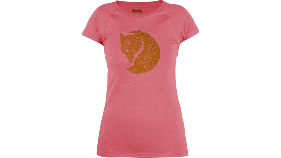 Fjallraven Abisko Trail T-Shirt Print Womens, Peach Pink, XL F89790-319-XL