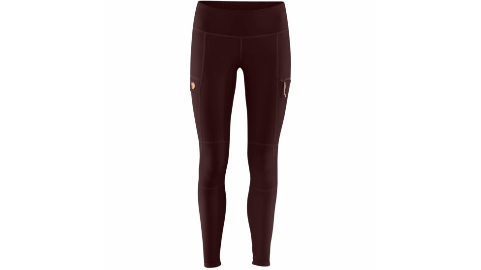Fjallraven Abisko Trail Tights - Women's, Dark Garnet, 2XS, F89758-356-XXS