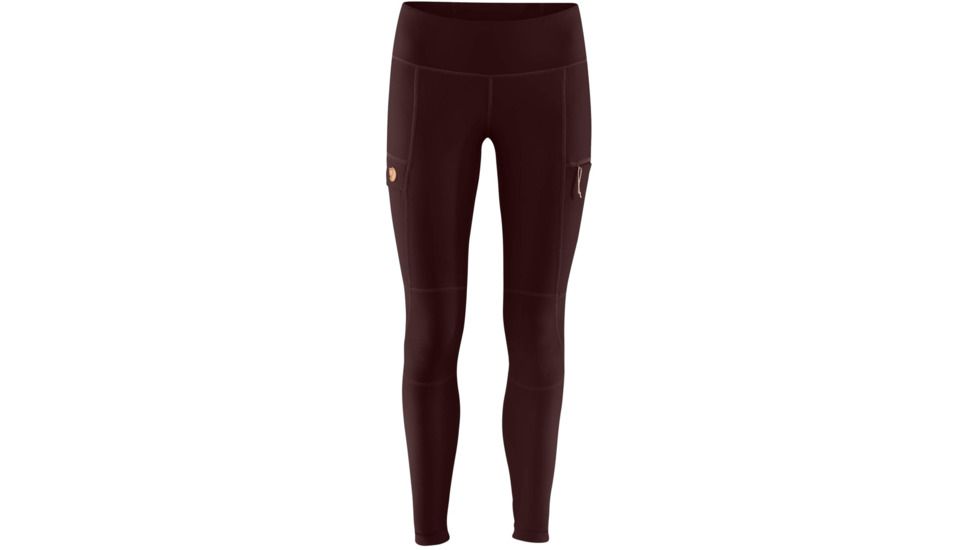 Fjallraven Abisko Trail Tights - Women's, Dark Garnet, Small, F89758-356-S