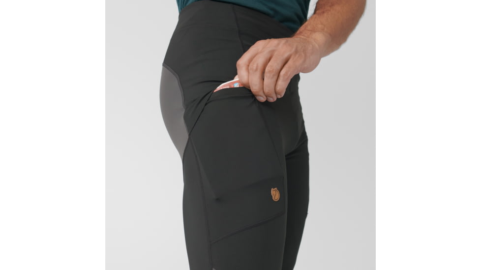 Fjallraven Abisko Trekking Tights Pro - Mens, Black-Iron Grey, Extra Small, F84772-550-048-XS
