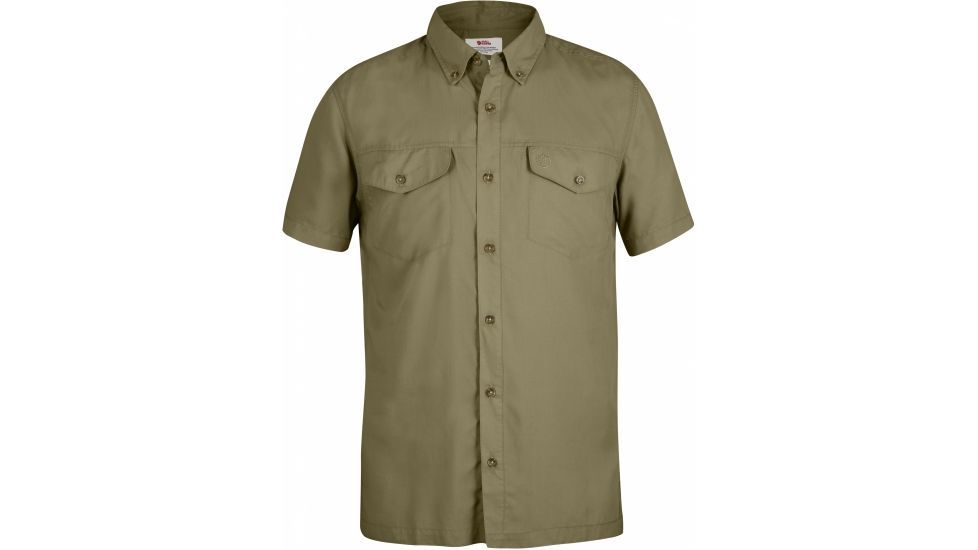Fjallraven Abisko Vent Short Sleeve Shirt - Men's-Cork-Large
