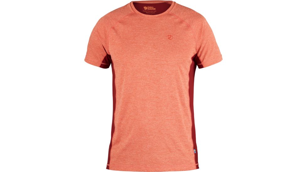 Fjallraven Abisko Vent T-Shirt - Men's-Flame Orange/Deep Red-Small