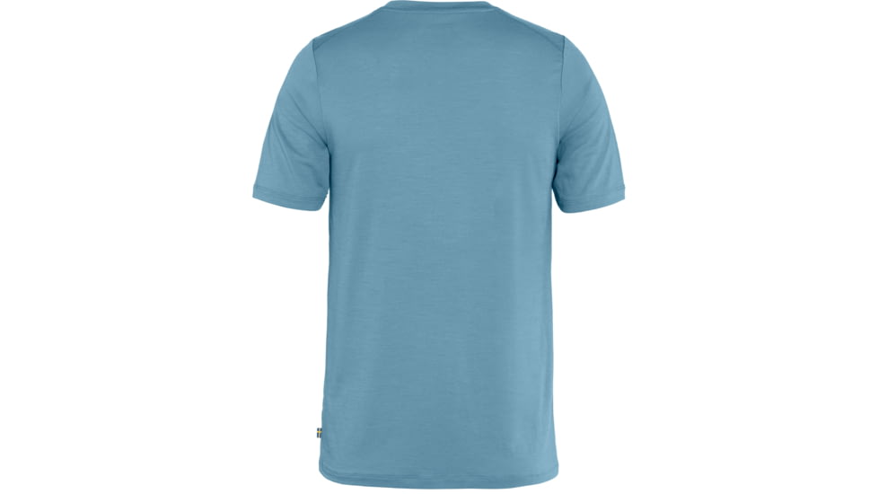 Fjallraven Abisko Wool Logo Short Sleeve - Mens, Dawn Blue, Small, F86977-543-S