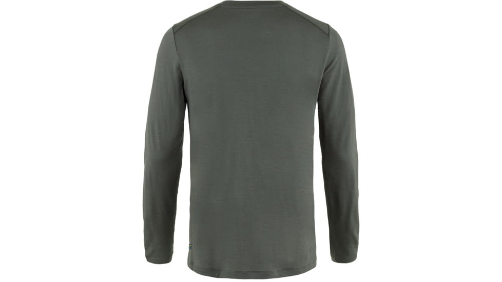 Fjallraven Abisko Wool Long Sleeve - Mens, Basalt, Extra Large, F87194-050-XL