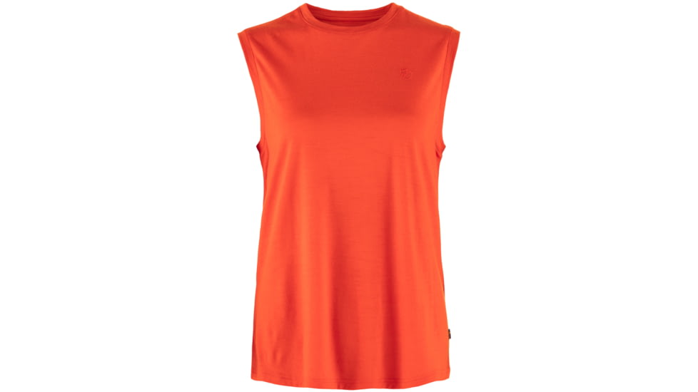 Fjallraven Abiskoool Tank Top - Womens, Flame Orange, Extra Large, F84781-214-XL