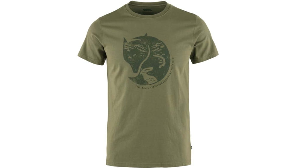 Fjallraven Arctic Fox T-Shirt - Mens, Laurel Green, Medium, F87220-625-M
