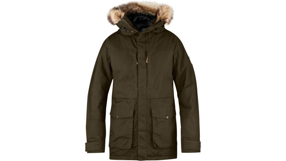 Fjallraven Barents Parka - Men's, Dark Olive, Small, FJR0180-DARK-OLIVE-SMALL