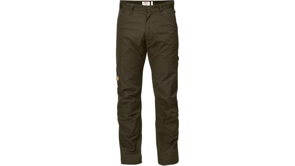 Fjallraven Barents Pro Jeans Mens, Dark Olive/Dark Olive, 56 Waist, Unhemmed F81461-633-633-56