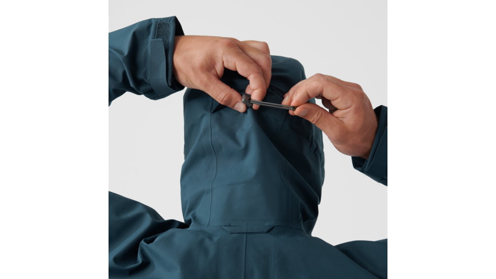 Fjallraven Bergtagen Eco-Shell Jacket - Mens, Mountain Blue, Extra Small, F86621-570-XS