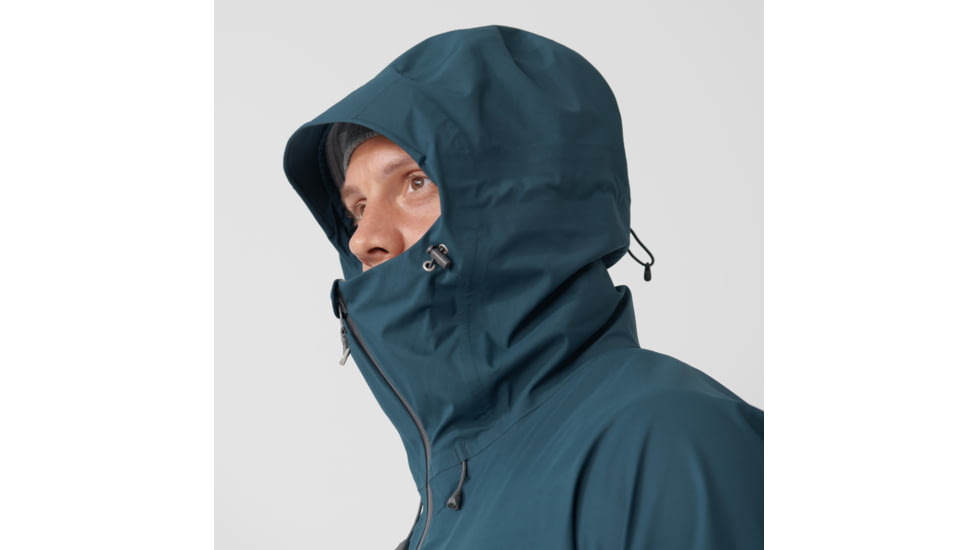 Fjallraven Bergtagen Eco-Shell Jacket - Mens, Mountain Blue, Extra Small, F86621-570-XS