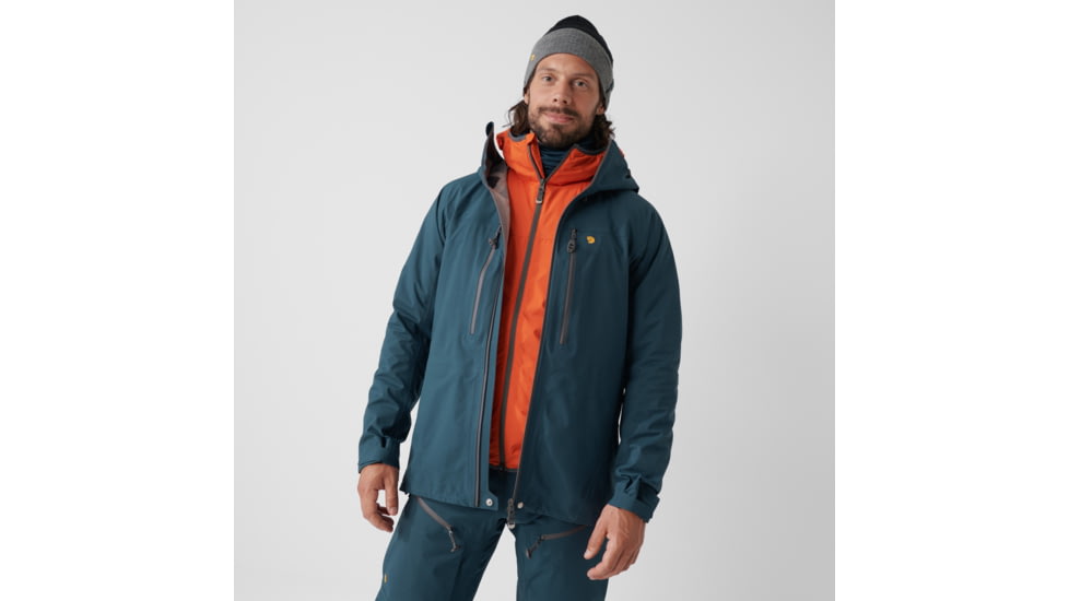 Fjallraven Bergtagen Eco-Shell Jacket - Mens, Mountain Blue, Extra Small, F86621-570-XS