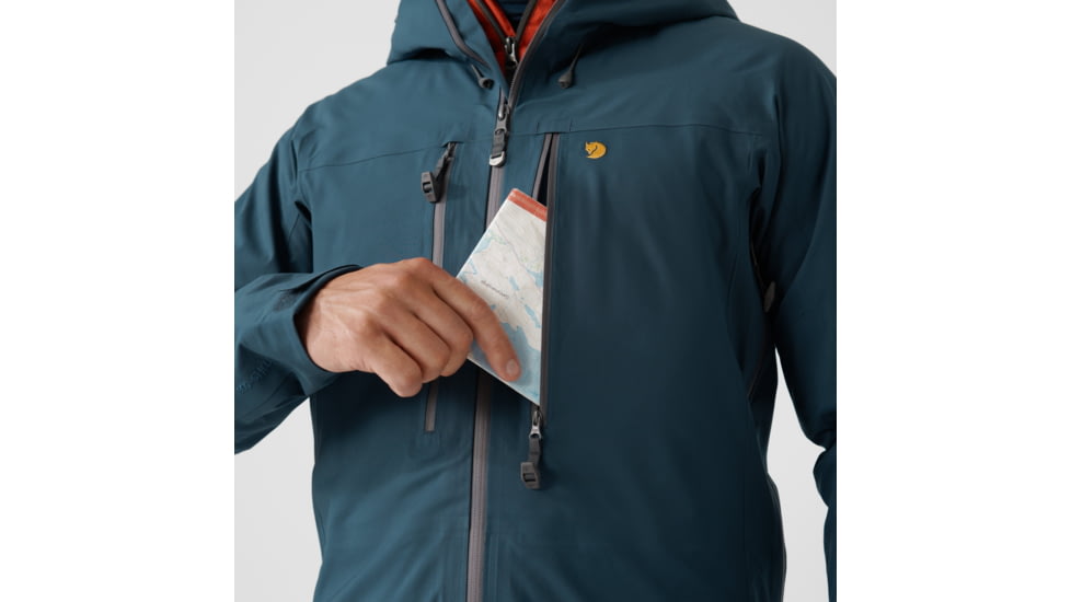 Fjallraven Bergtagen Eco-Shell Jacket - Mens, Mountain Blue, Extra Small, F86621-570-XS