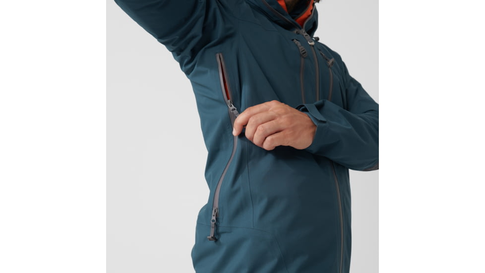 Fjallraven Bergtagen Eco-Shell Jacket - Mens, Mountain Blue, Extra Small, F86621-570-XS