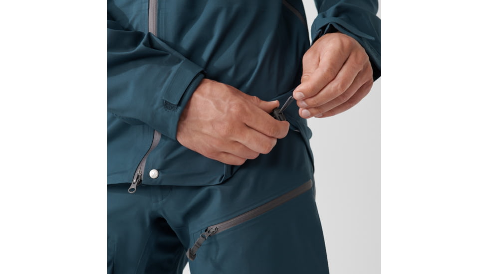 Fjallraven Bergtagen Eco-Shell Jacket - Mens, Mountain Blue, Extra Small, F86621-570-XS