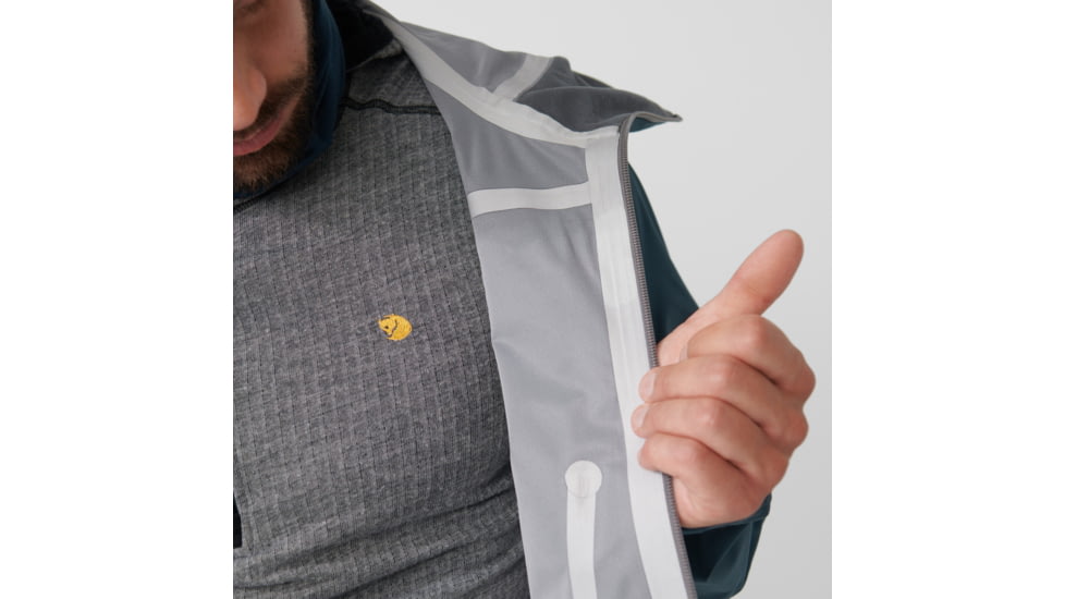 Fjallraven Bergtagen Eco-Shell Jacket - Mens, Mountain Blue, Extra Small, F86621-570-XS