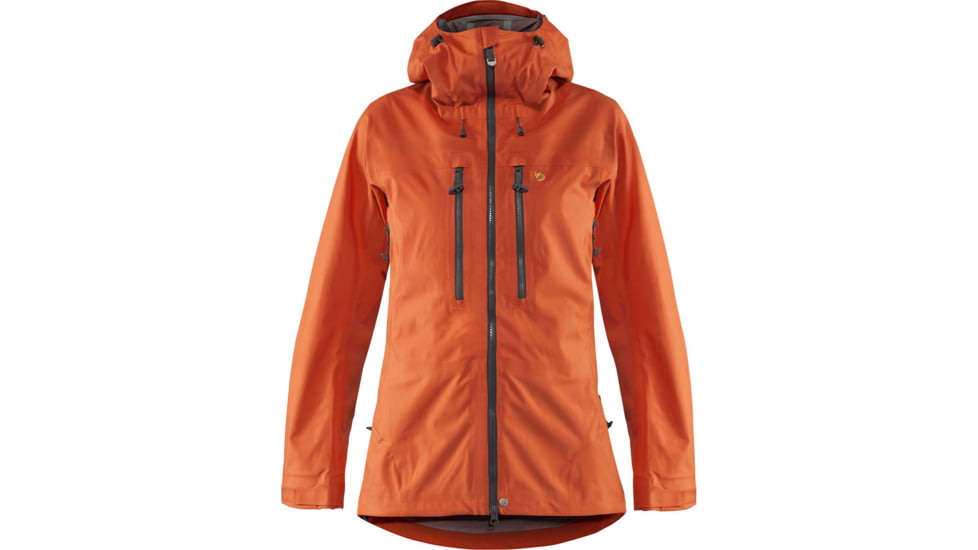 Fjallraven Bergtagen Eco-Shell Jacket - Womens, Hokkaido Orange, Extra Small, F89863-208-XS