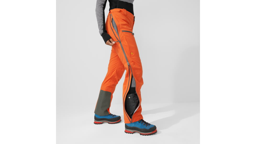 Fjallraven Bergtagen Eco-Shell Trousers - Womens, Hokkaido Orange, 48, F86632-208-48