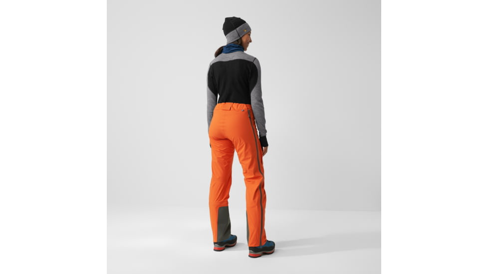 Fjallraven Bergtagen Eco-Shell Trousers - Womens, Hokkaido Orange, 48, F86632-208-48