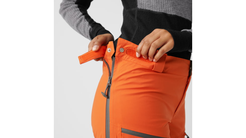 Fjallraven Bergtagen Eco-Shell Trousers - Womens, Hokkaido Orange, 48, F86632-208-48