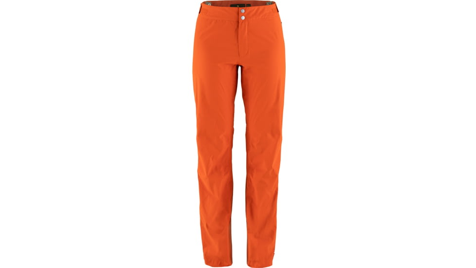 Fjallraven Bergtagen Lite Eco-Shell Trousers - Womens, Hokkaido Orange, 40, F89885-208-40