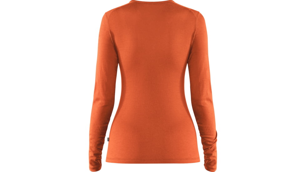 Fjallraven Bergtagen Thinwool LS - Womens, Hokkaido Orange, Small, F89886-208-S