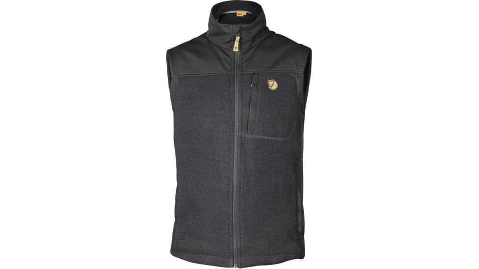 Fjallraven Buck Fleece Vest - Mens, Graphite, Small, F81727-031-S
