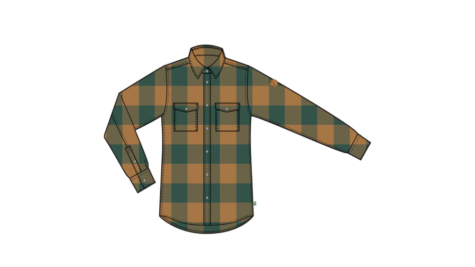Fjallraven Canada Shirt - Womens, Deep Patina/Buckwheat Brown, Large, F90835-679-232-L