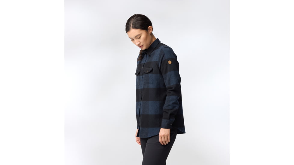 Fjallraven Canada Shirt - Womens, Navy/Black, Extra Small, F90835-560-550-XS