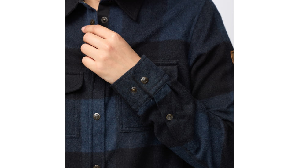 Fjallraven Canada Shirt - Womens, Navy/Black, Extra Small, F90835-560-550-XS