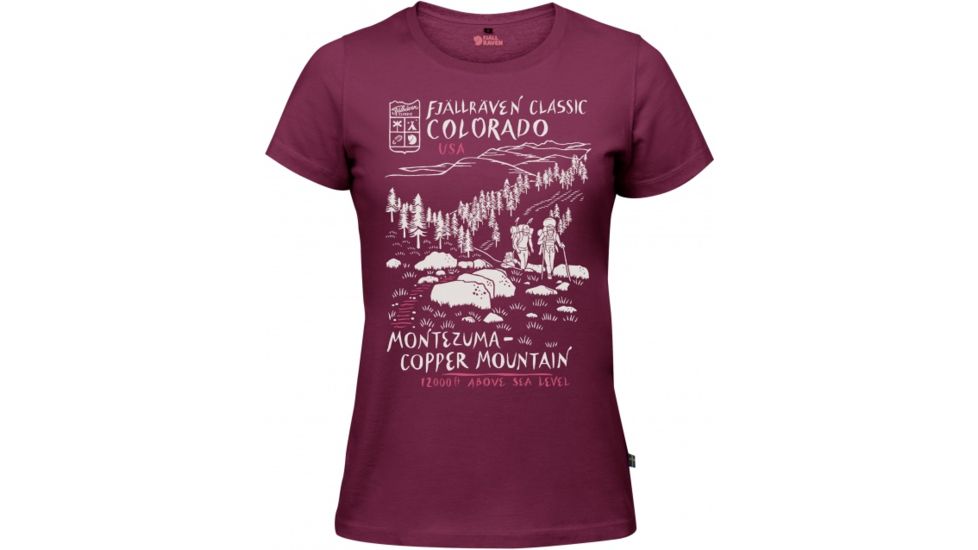 Fjallraven Classic US T-Shirt Womens, Plum, M F89977-420-M