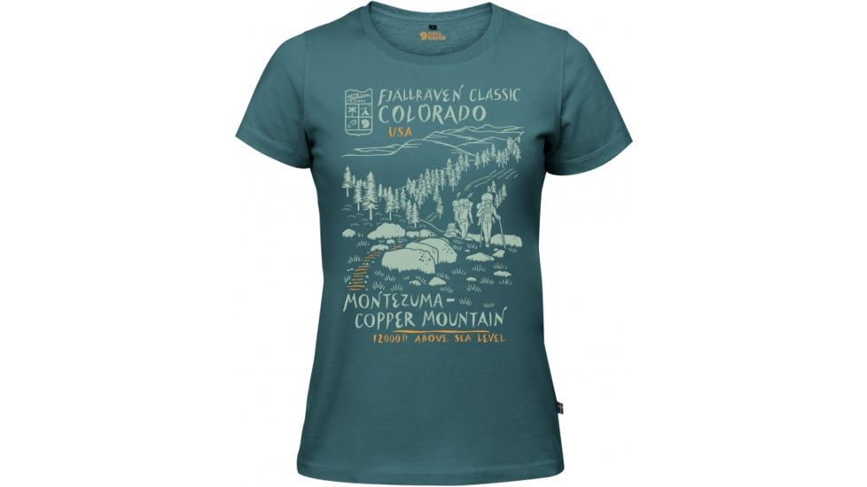 Fjallraven Classic US T-Shirt Womens, Frost Green, XS F89977-664-XS