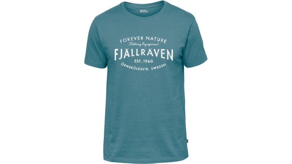 Fjallraven Est. 1960 T-Shirt Mens, Lagoon, XS F81946-506-XS