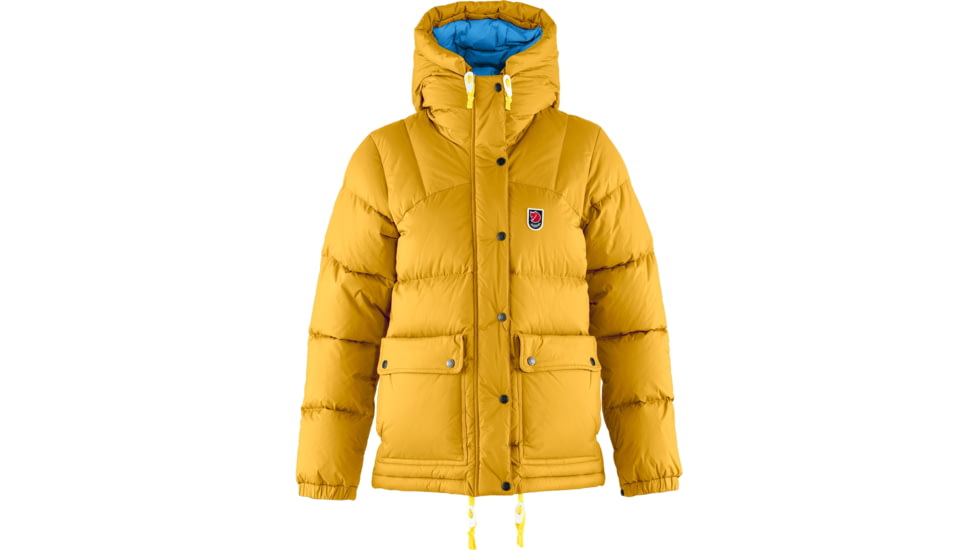 Fjallraven Expedition Down Lite Jacket - Womens, Mustard Yellow/UN Blue, Extra Small, F89995-161-525-XS