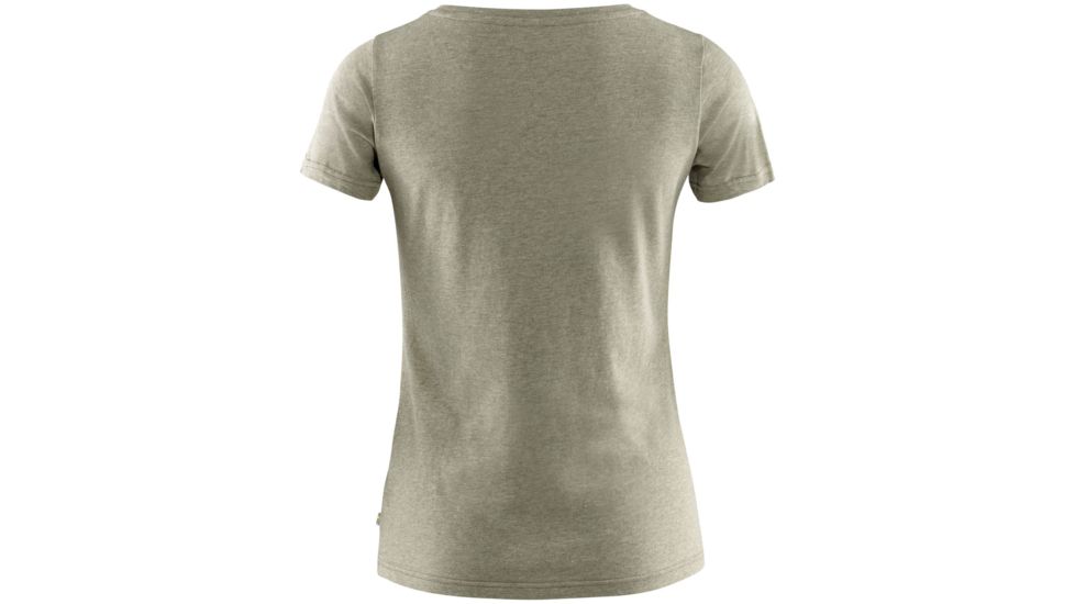 Fjallraven Fikapaus T-Shirt - Womens, Light Olive/Melange, Medium, F83512-622-999-M