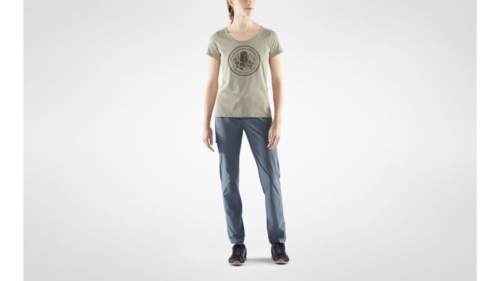 Fjallraven Fikapaus T-Shirt - Womens, Light Olive/Melange, Medium, F83512-622-999-M